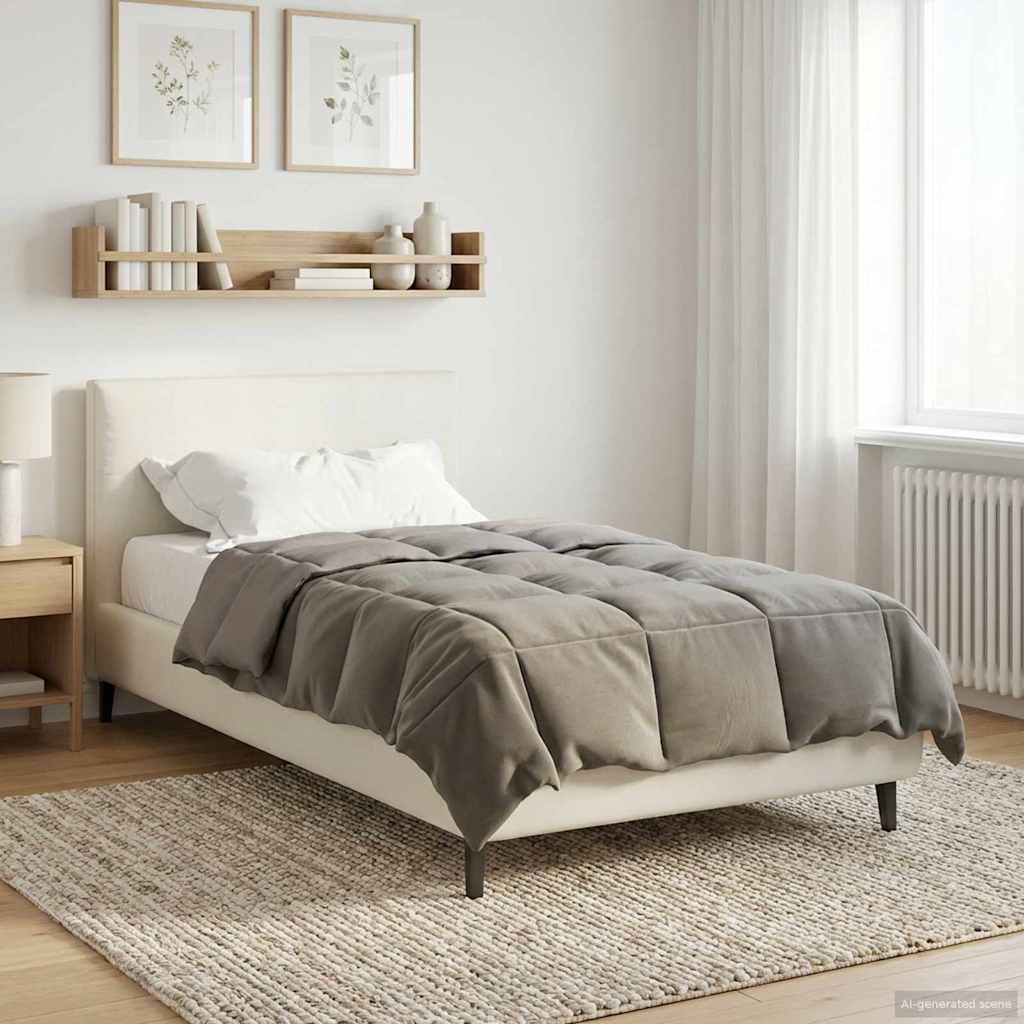 Ganzjahresbettdecke Anthrazit 135 x 200 cm Mikrofaser