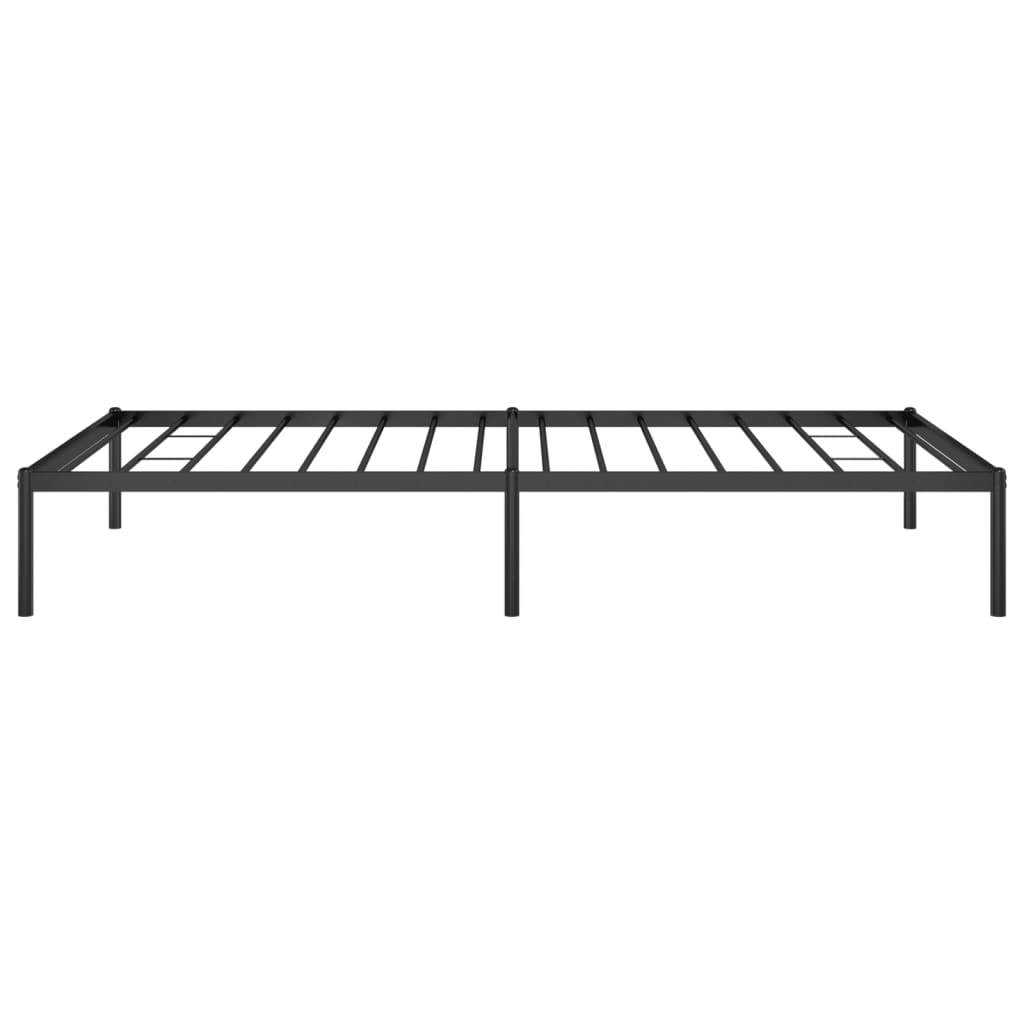 Bettgestell Metall Schwarz 75x190 cm