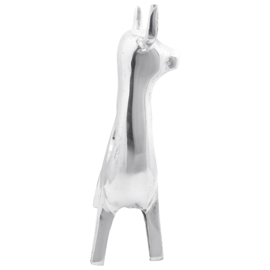 Stierskulptur Silber 37 x 44 x 17 cm Aluminium