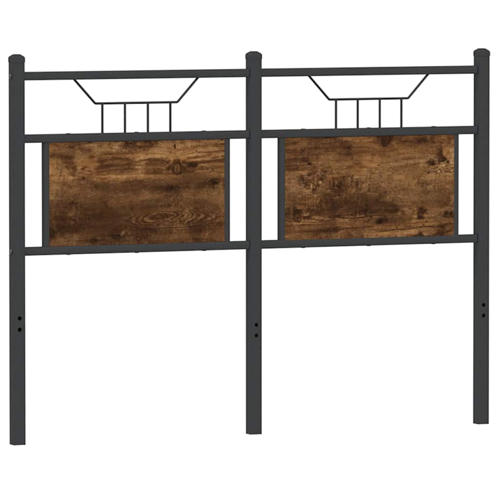 Ersatz-Kopfteil Räuchereiche 75 cm Holzwerkstoff und Stahl