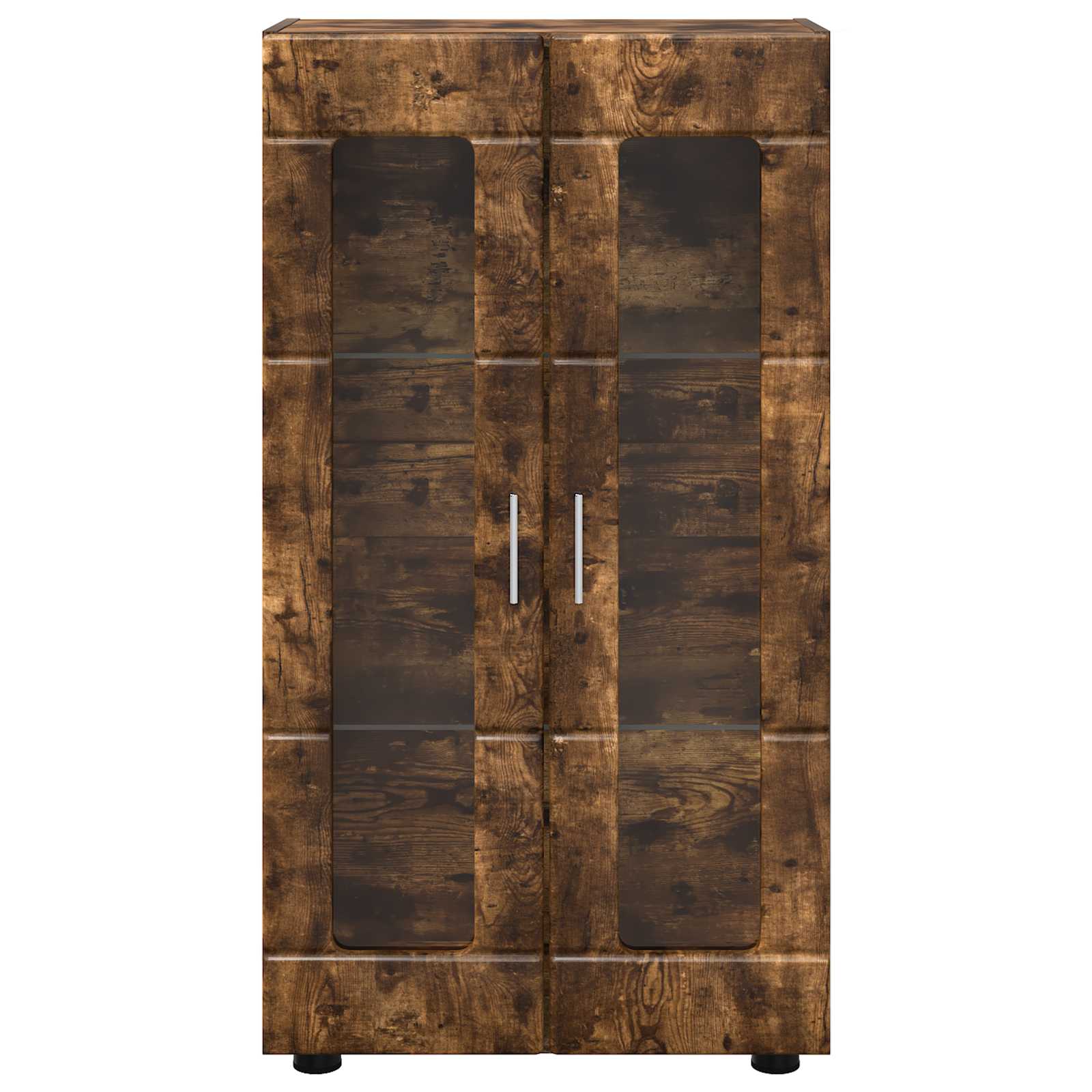 Highboard mit Regal FLORIN Weiß 60 x 35 x 182 cm Holzwerkstoff