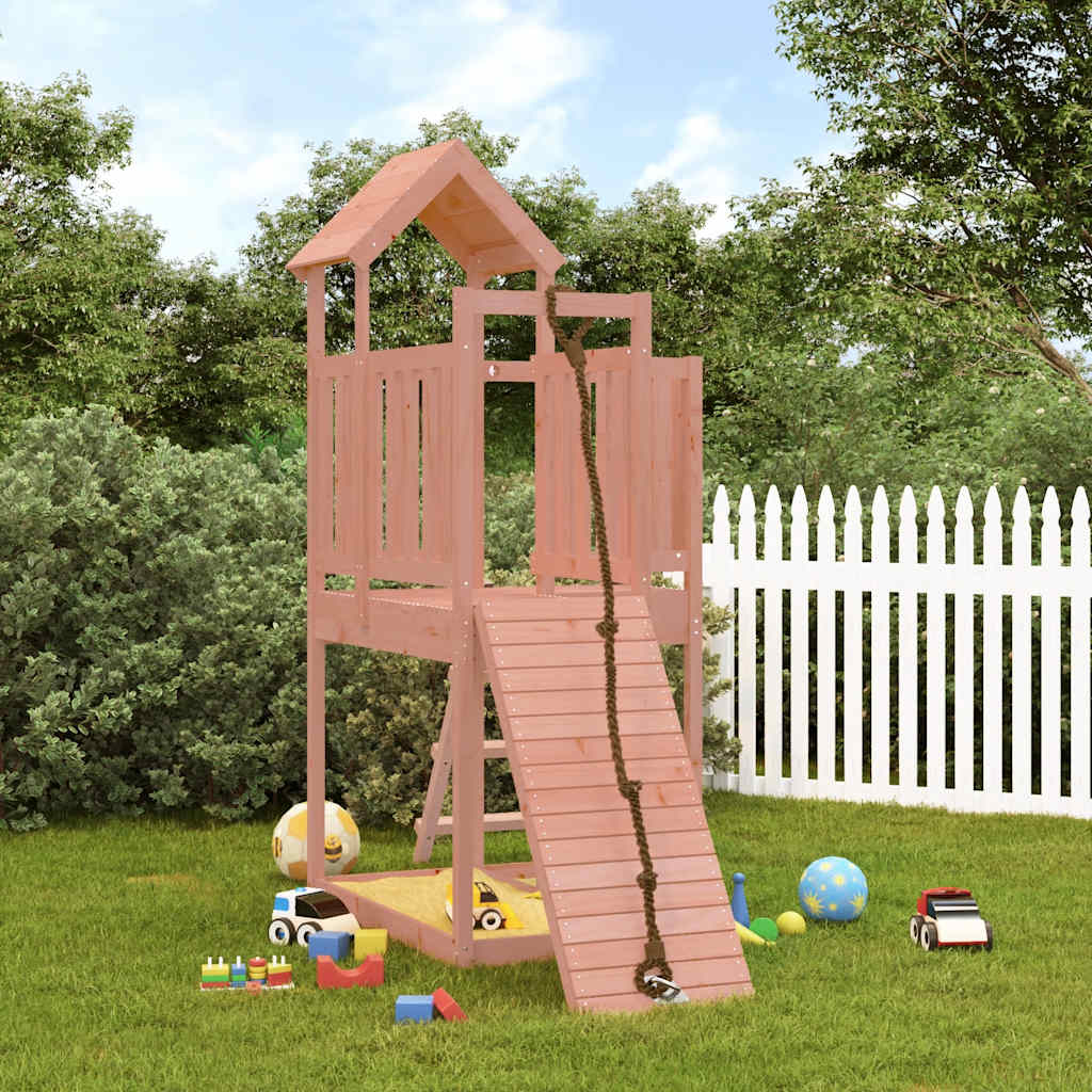 Spielturm mit Kletterwand Imprägniertes Kiefernholz