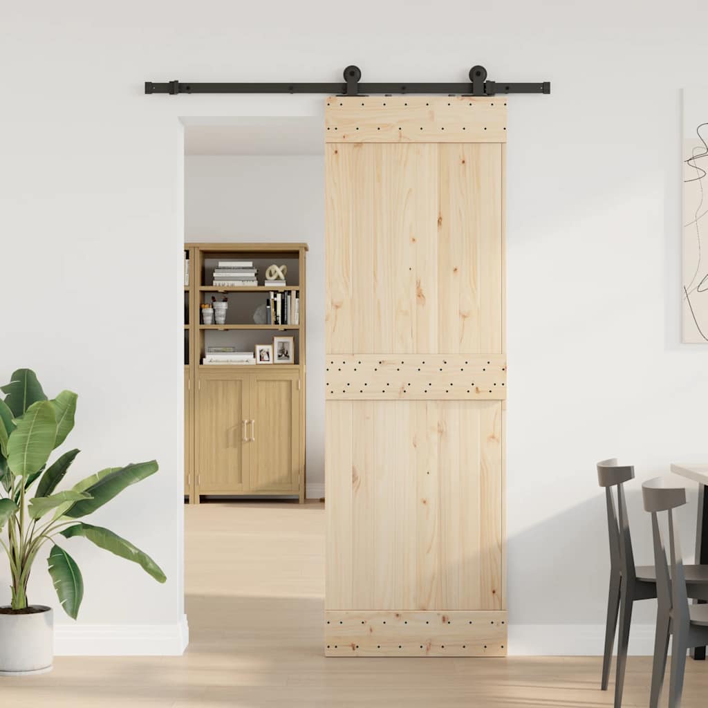 Schiebetürbeschlag-Set SKIEN 183 cm Stahl Schwarz