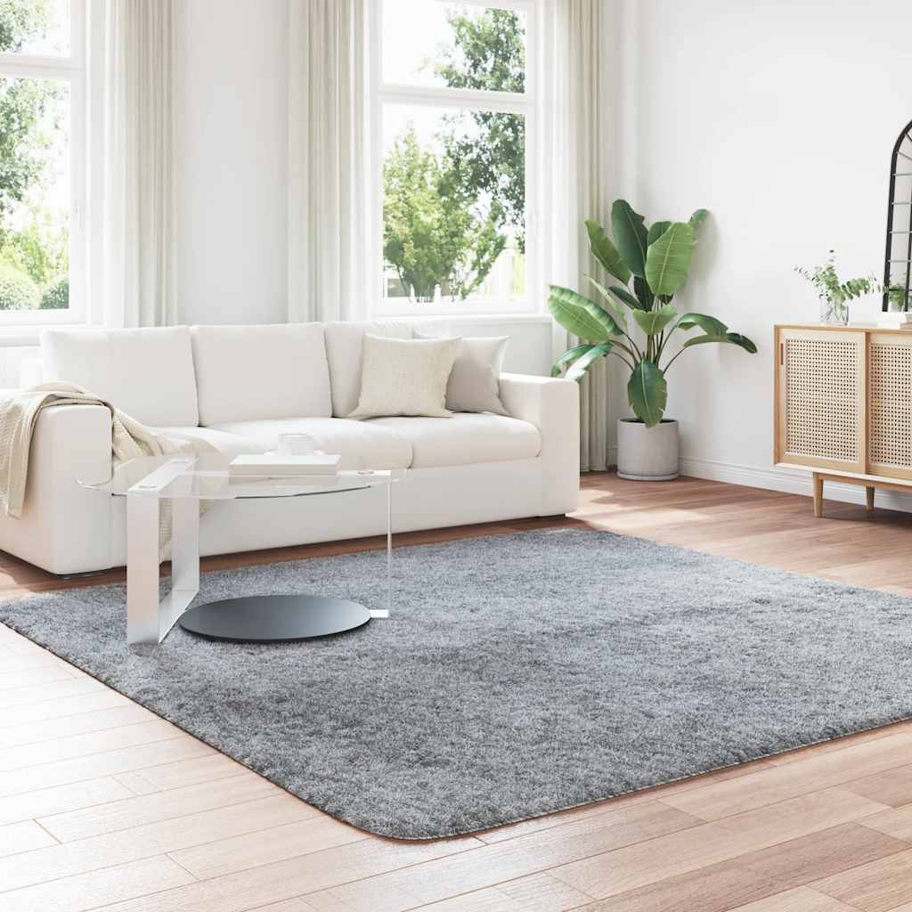 Teppich Shaggy Hochflor NAVARRA Beige 60x100 cm Polyester