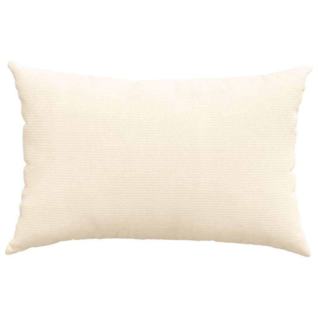 Sofakissen 2 Stück Hellgrau 50 x 30 cm Cordstoff