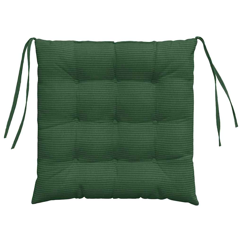 Sitzkissen 4 pcs Hellgrau 40 x 40 x 6 cm Cordstoff