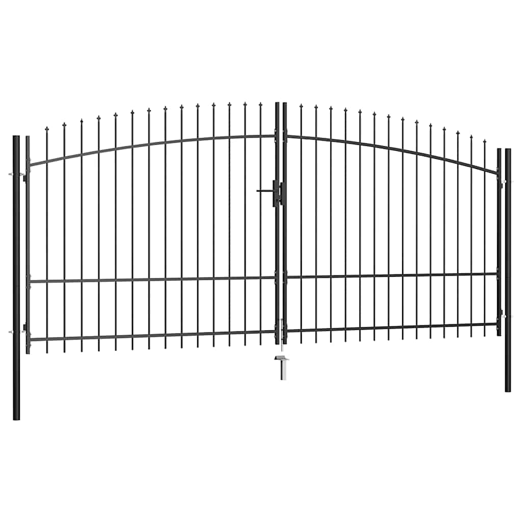 Doppeltür-Gartentor Woerden mit Speerspitze 400 x 174,5 cm