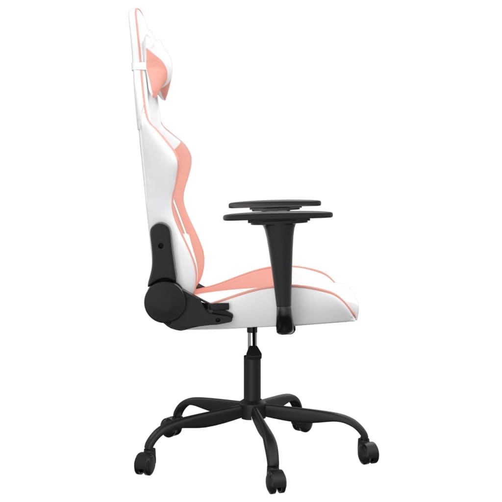 Gaming-Stuhl mit Massagefunktion Schwarz und Rot Kunstleder