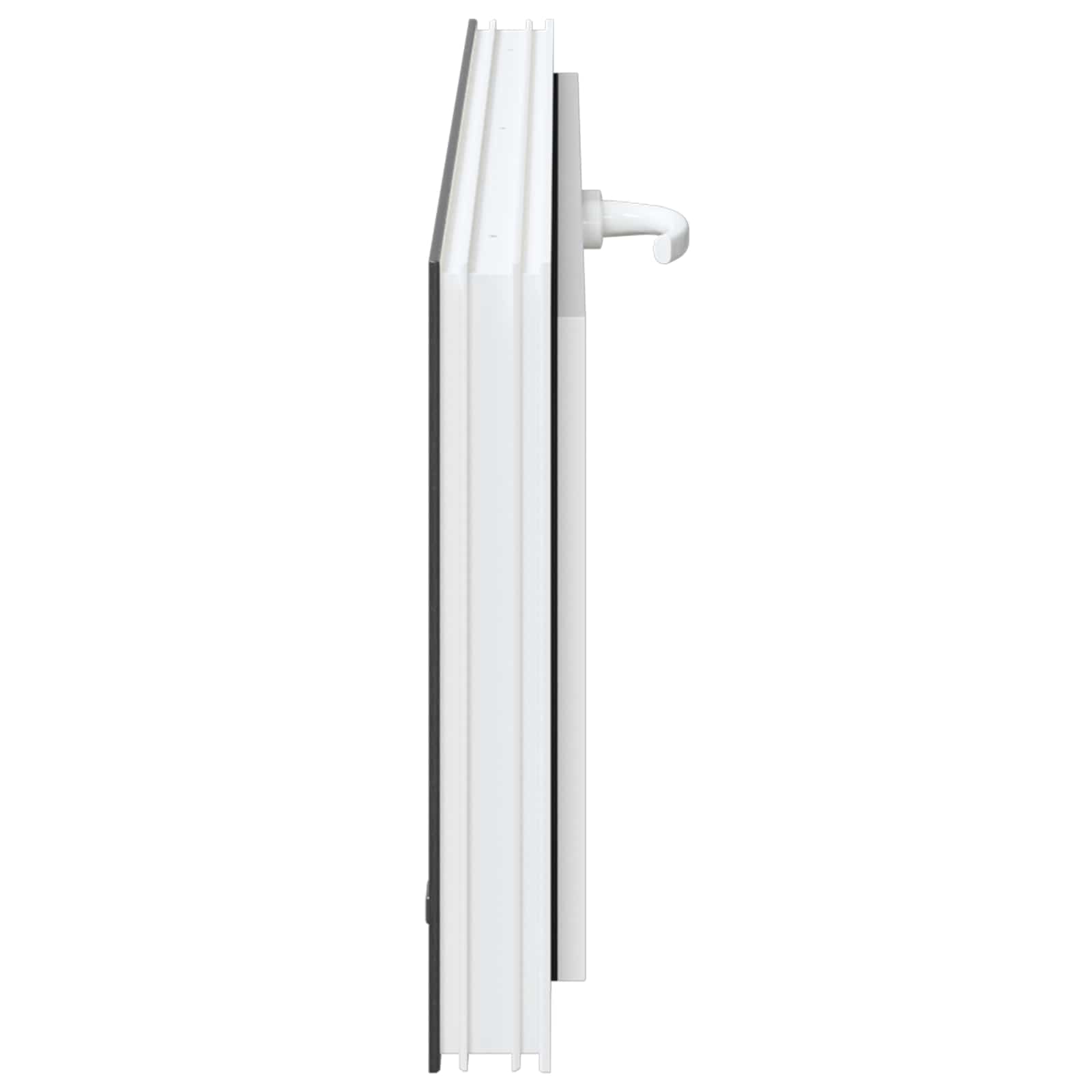 Kellerfenster RISOR 60 x 40 cm PVC und Glas Weiß