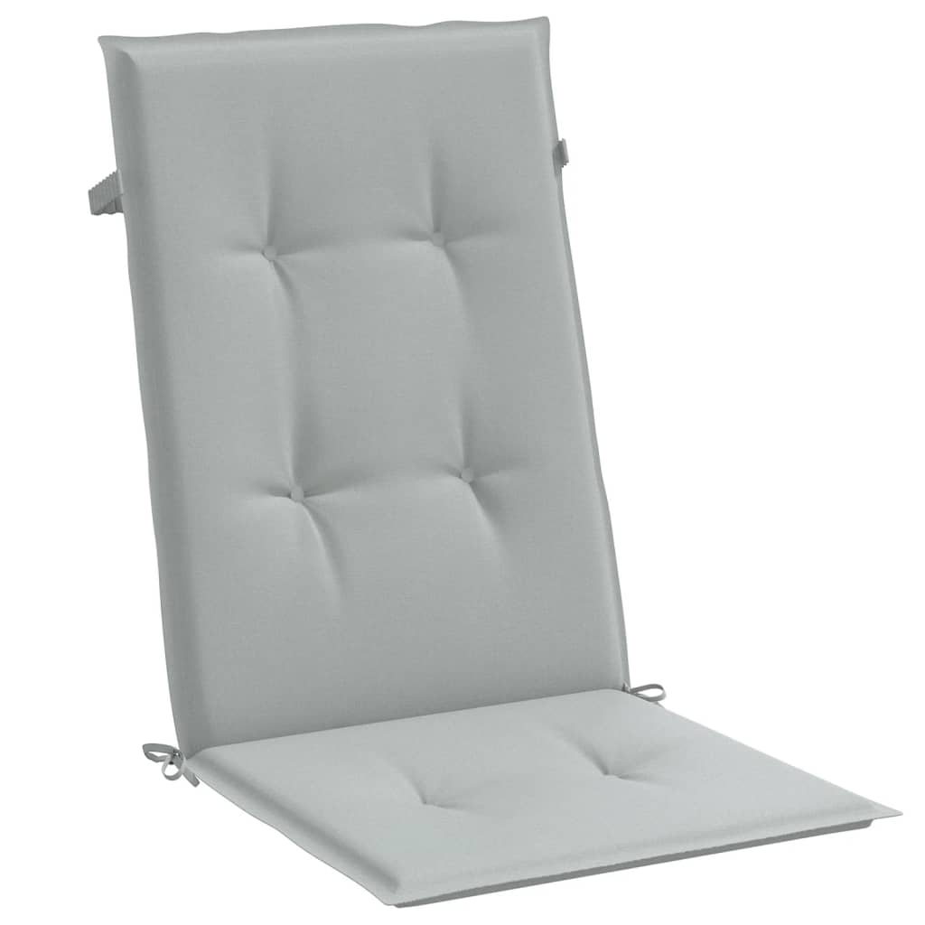 Hochlehner-Auflagen 2 Stk. Melange Anthrazit 120x50x7cm Stoff
