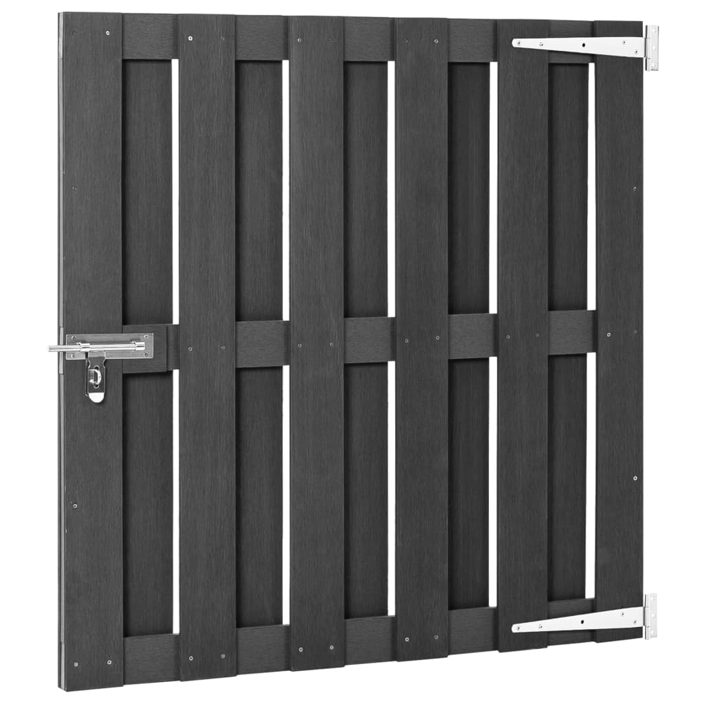Gartentor WPC 100x112 cm Grau