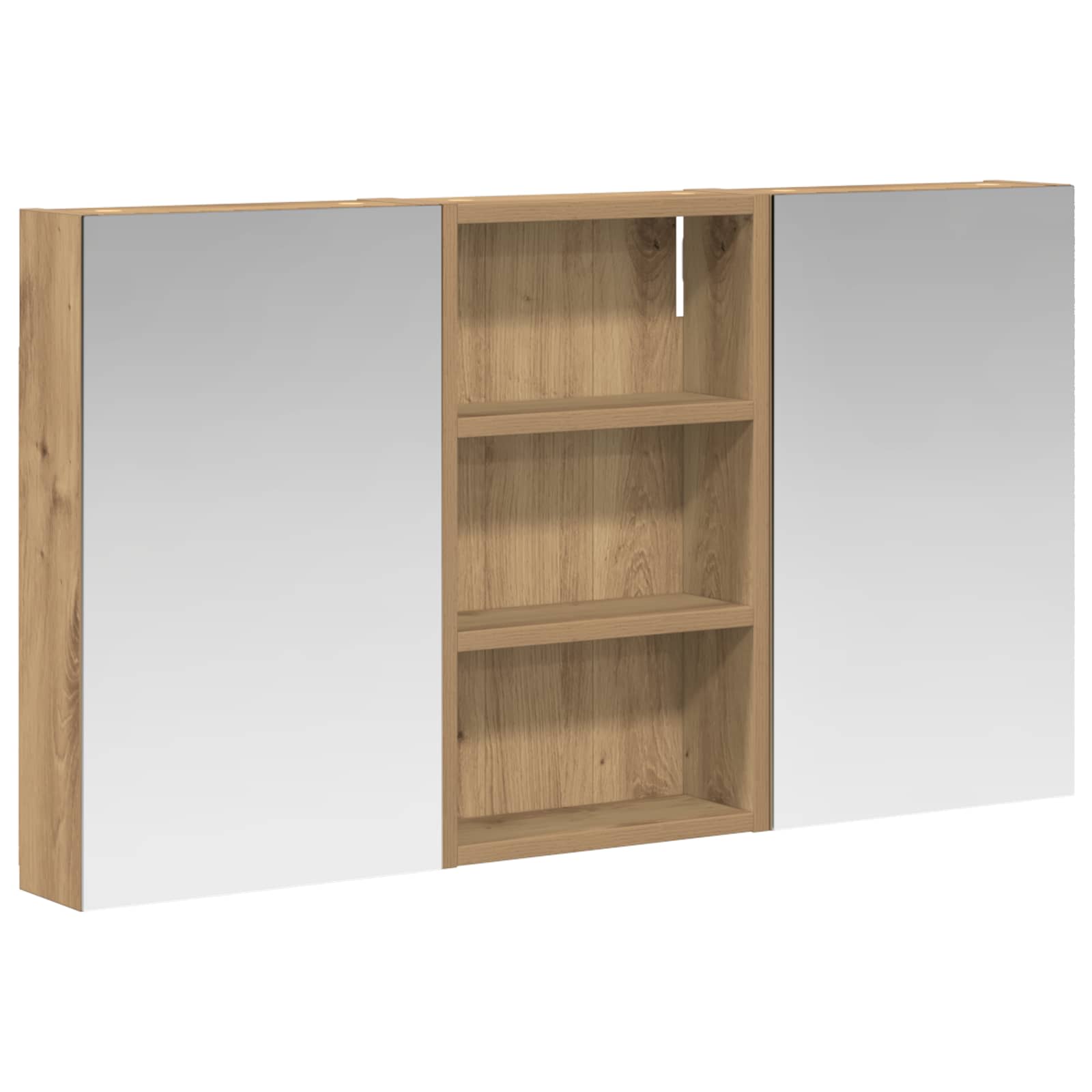 Badezimmerschrank-Set 3 pcs 80 x 10,5 x 50 cm Holzwerkstoff