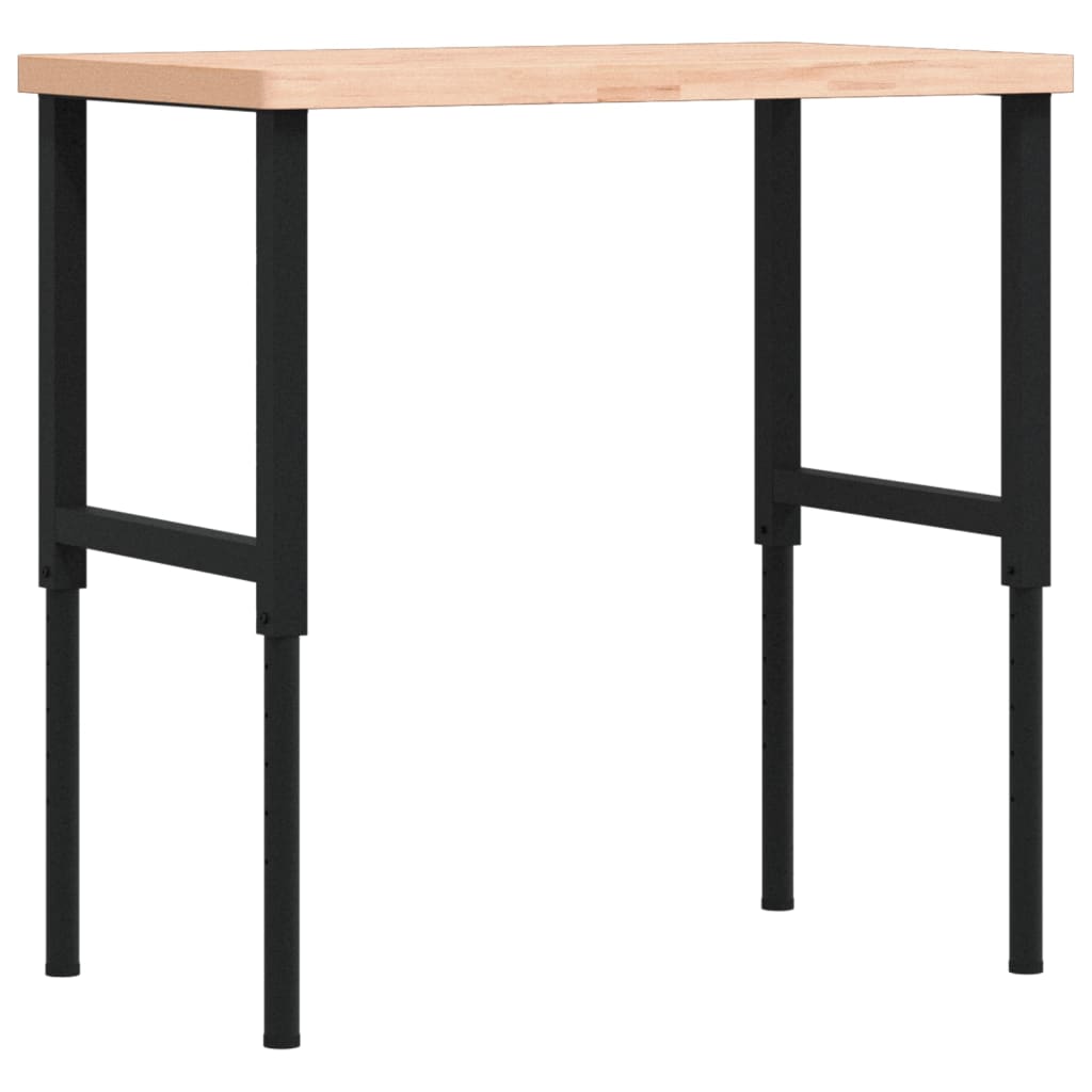 Werkbank 100x60x(71,5-98) cm Massivholz Buche Rechteckig