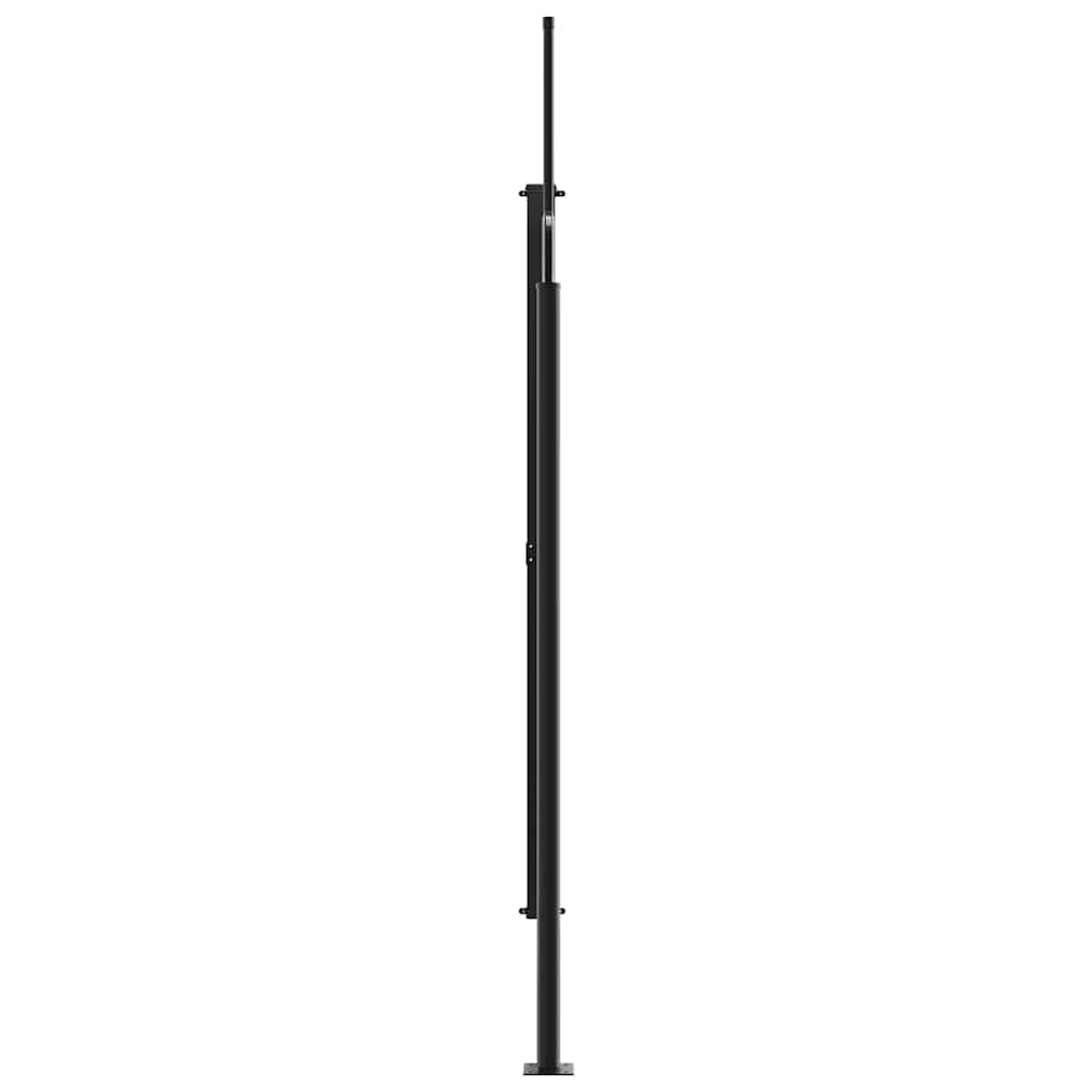 Seitenmarkise Ausziehbar Schwarz 100x300 cm