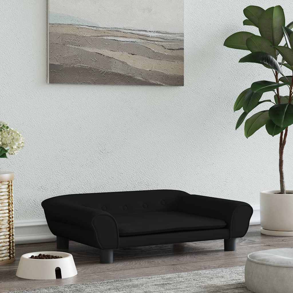 Hundebett Blau 100x50x21 cm Samt