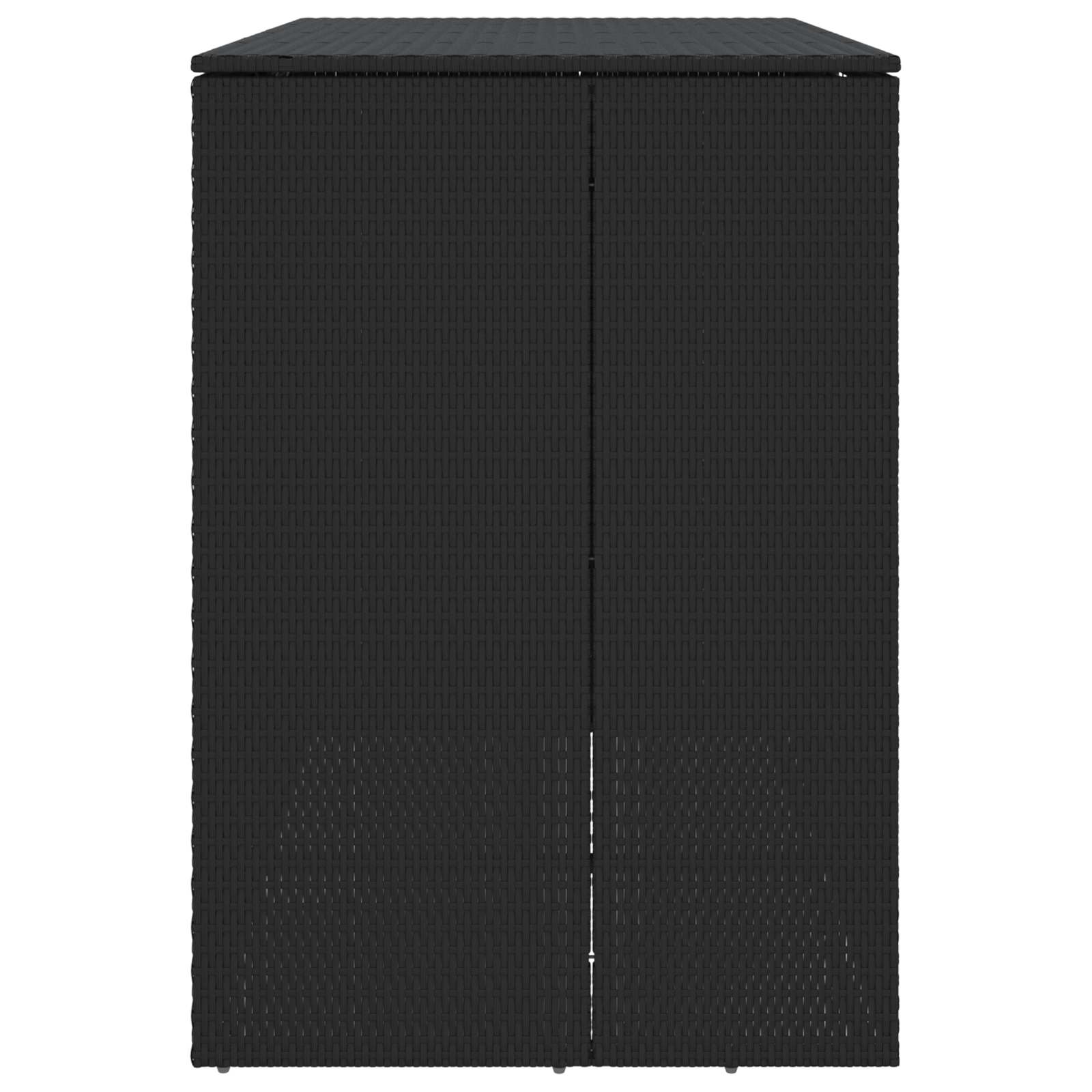 Mülltonnenbox Schwarz 65 x 80 x 115 cm Polyethylen