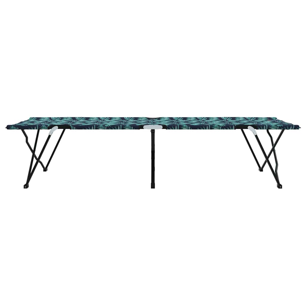 Klapp Schlafbett fürs Camping Blau 206 x 76 x 74 cm