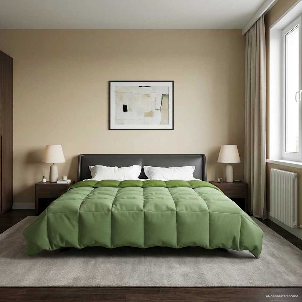 Sommerdecke Gesteppt Anthrazit 135 x 200 cm Mikrofaser