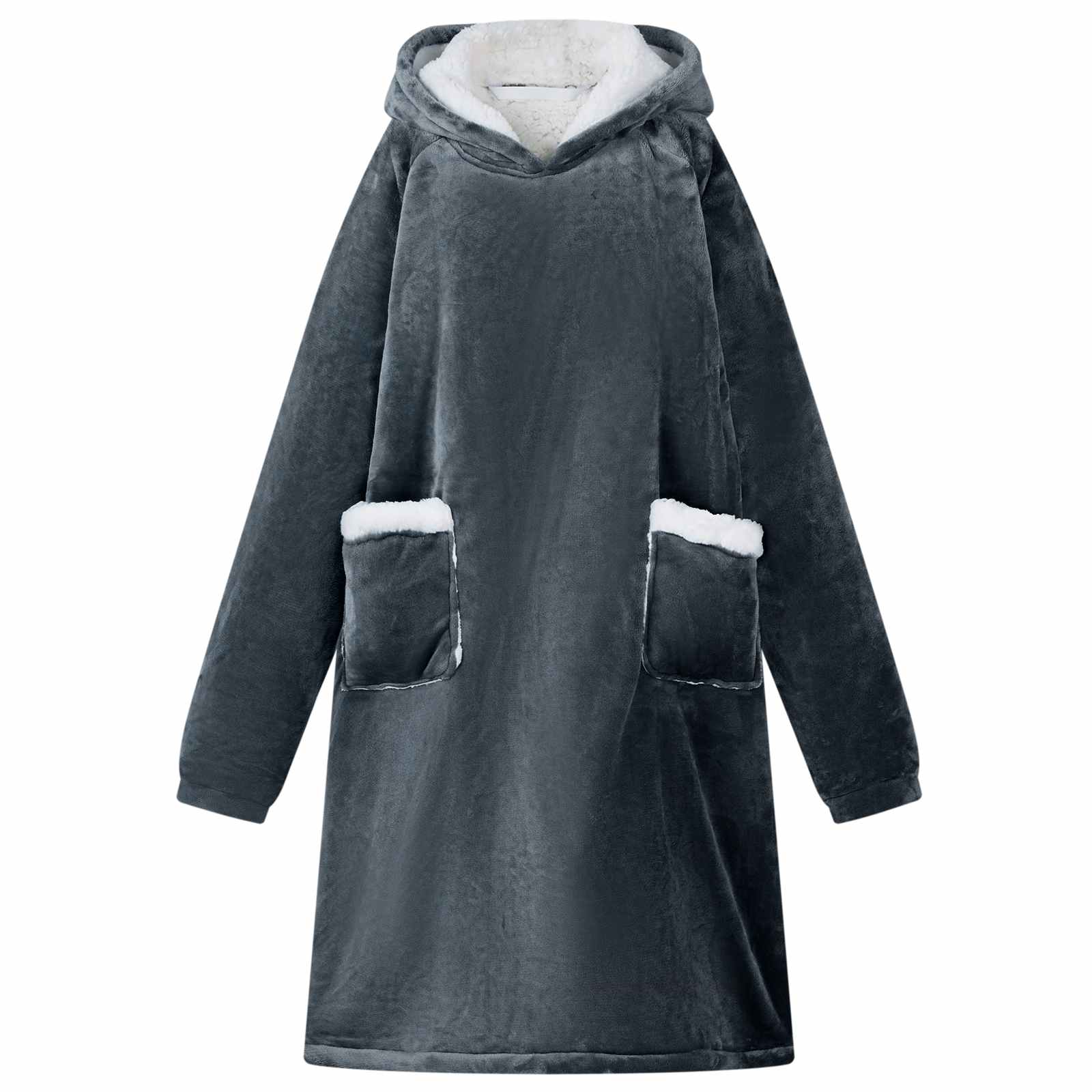 Decken-Hoodie Beige M Fleece und Flanell