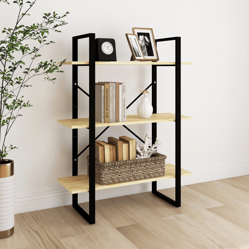 Bücherregal Weiß 80x30x105 cm Holzwerkstoff