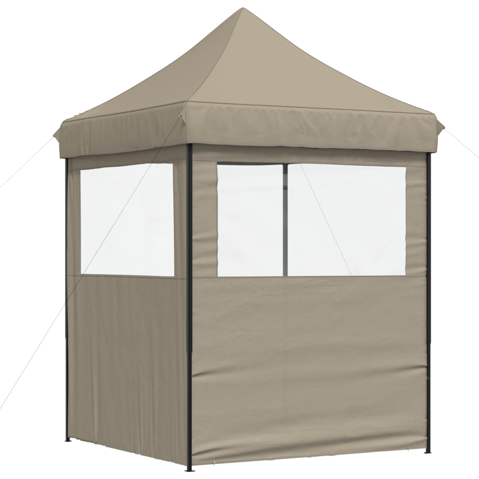 Partyzelt Faltbar Pop-Up Schwarz 200x200x306 cm