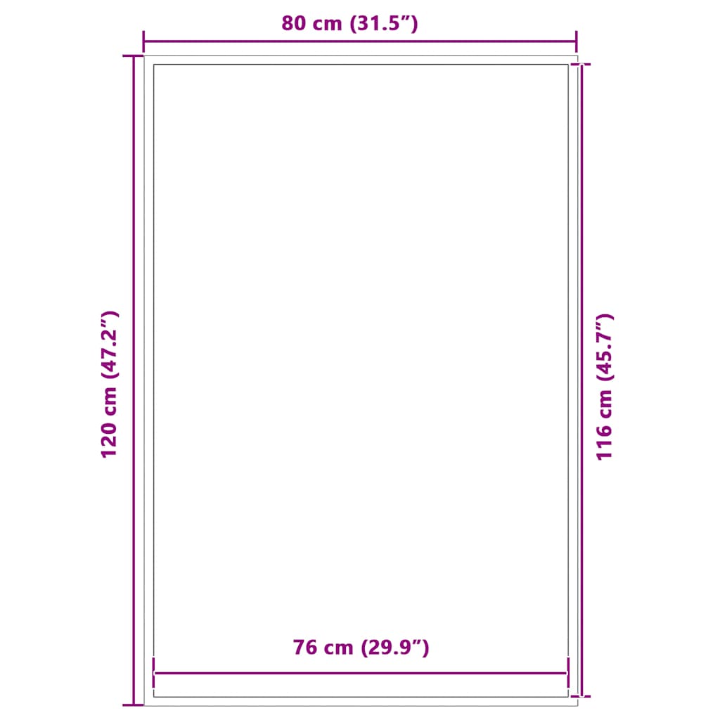 Fußmatte Anthrazit 40x60 cm