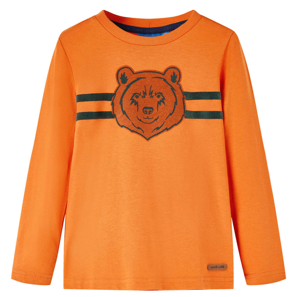 Kinder-Langarmshirt Marineblau 92