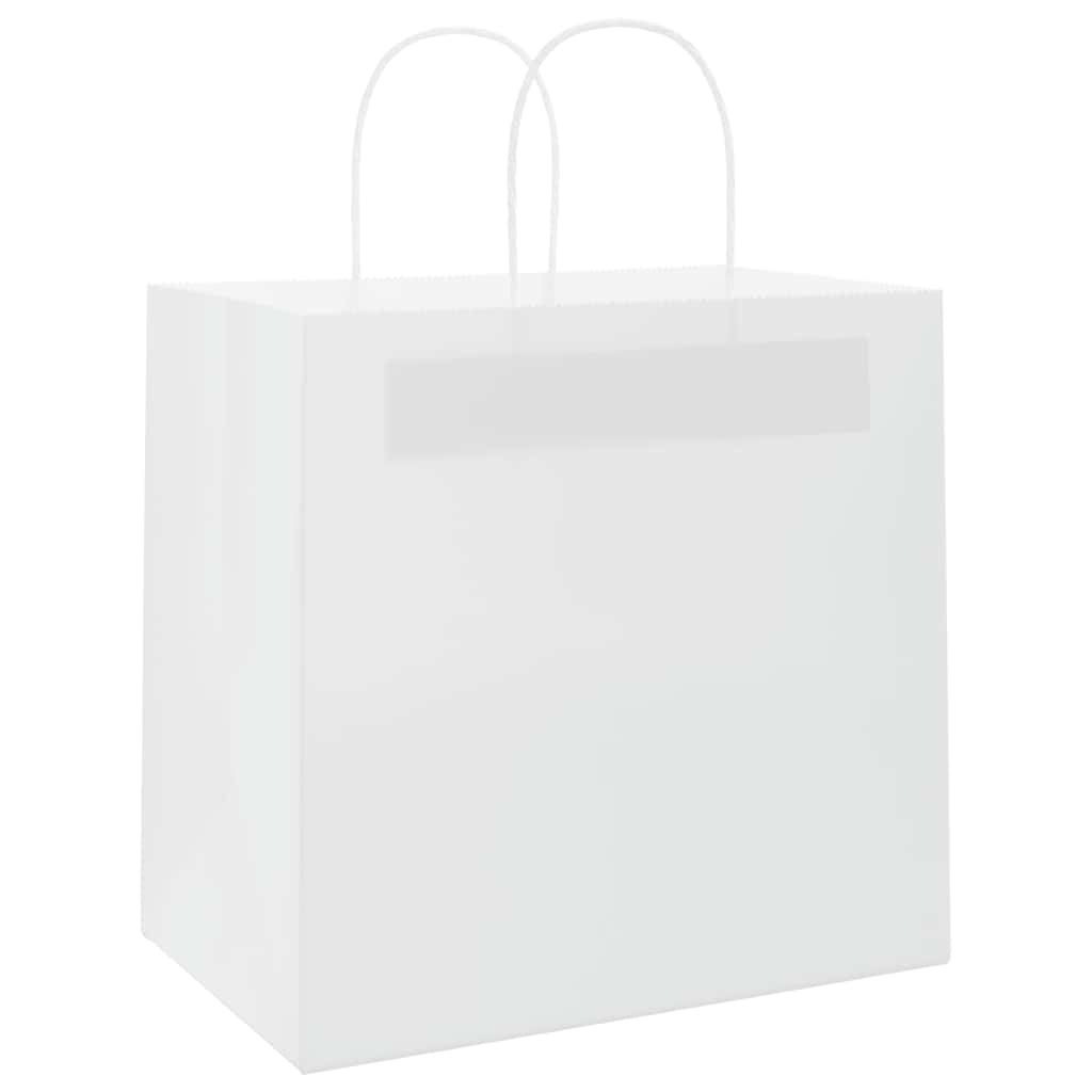 Papiertragetaschen 50 Stk. mit Henkeln Braun 21x11x36 cm