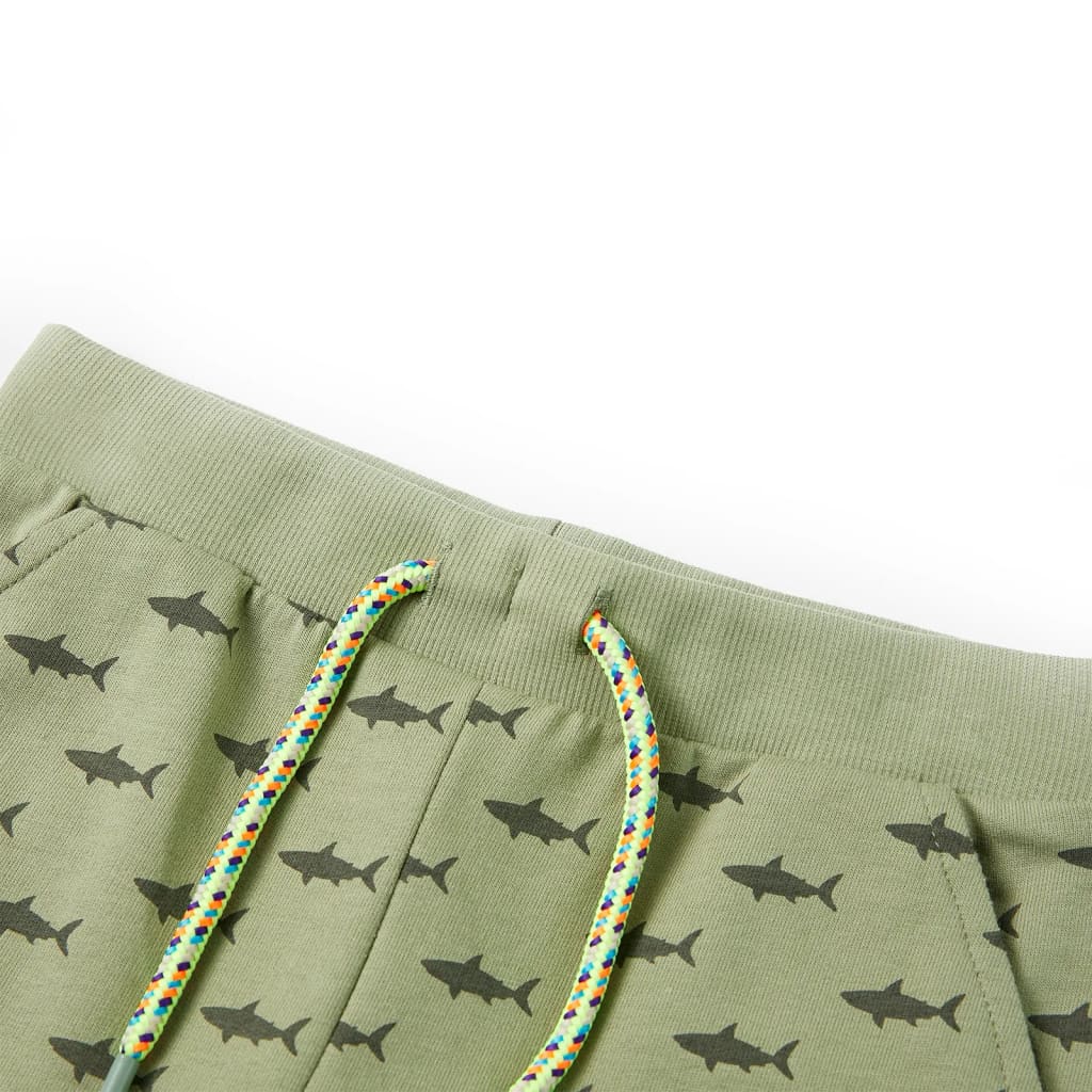 Kindershorts mit Kordelzug Helles Khaki 128