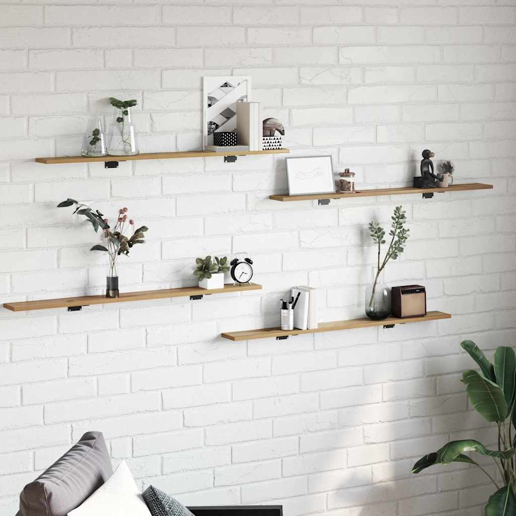 Bücherregal-Bretter 4 Stk. Weiß 40x10x1,5 cm Holzwerkstoff