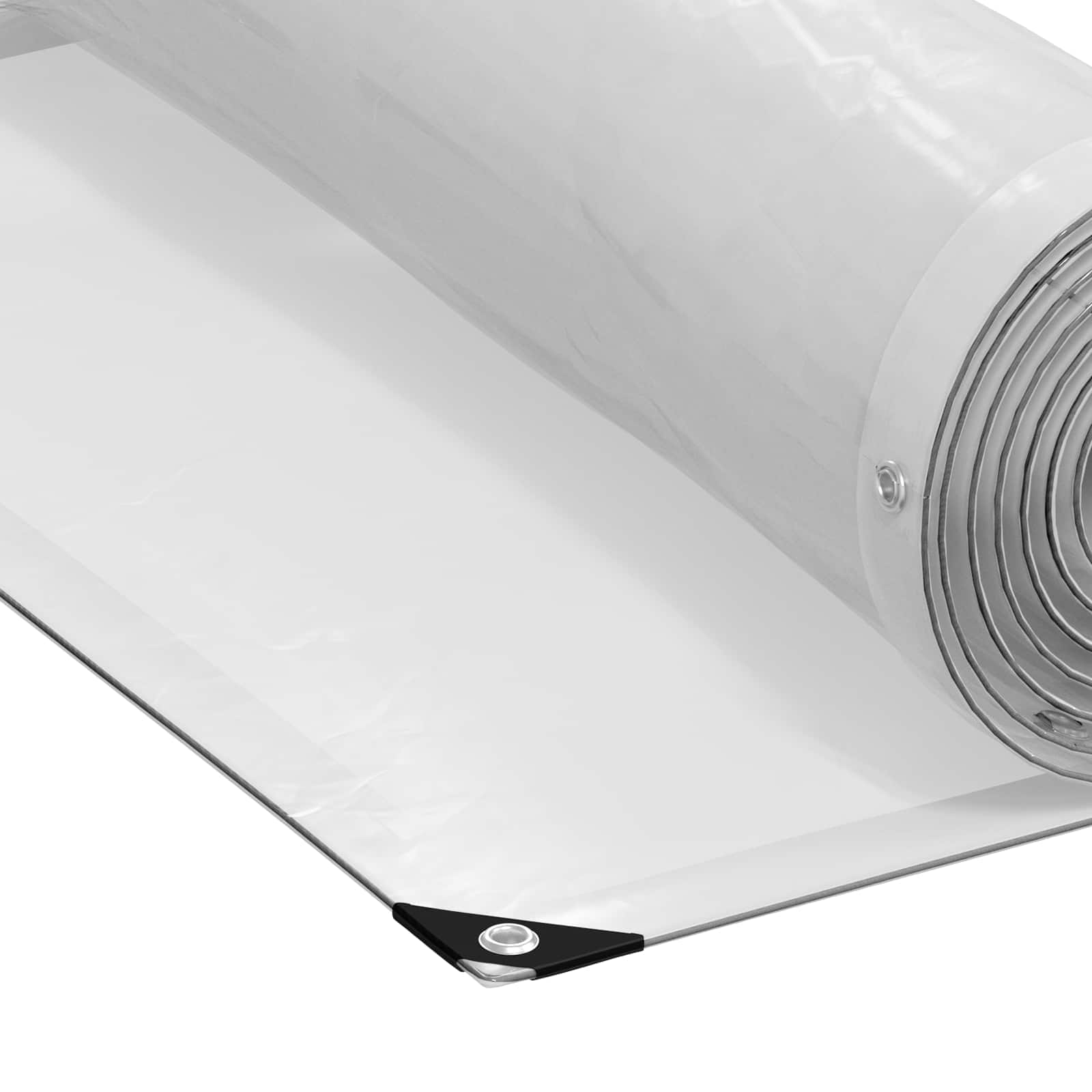 Transparente Plane mit Ösen 1x2 m Polyethylen