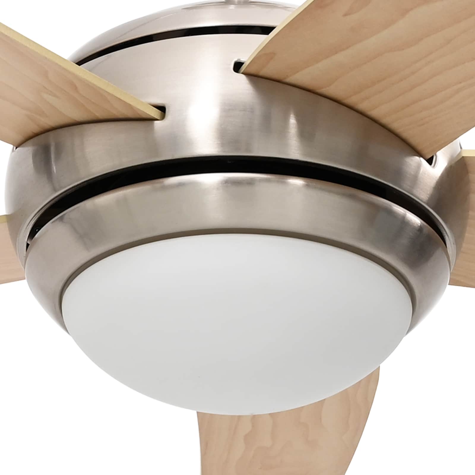 Deckenventilator mit Licht und Fernbedienung Ø 130 cm Weiß