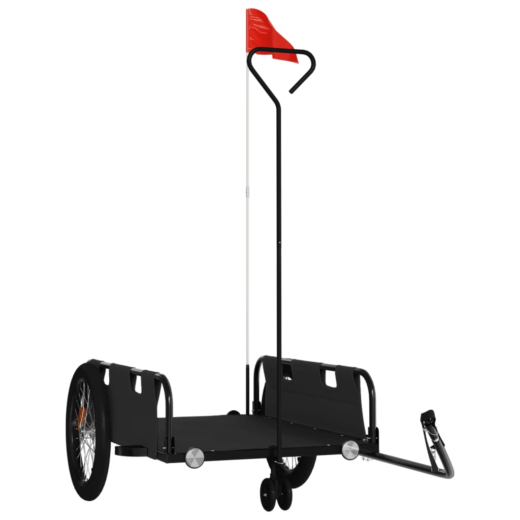 Fahrradanhänger Orange Oxford-Gewebe und Eisen