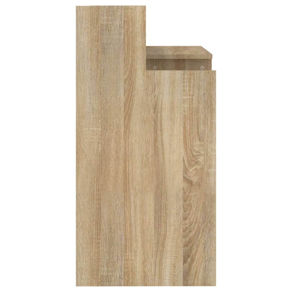 Schreibtisch mit LEDs Weiß 97x45x90 cm Holzwerkstoff