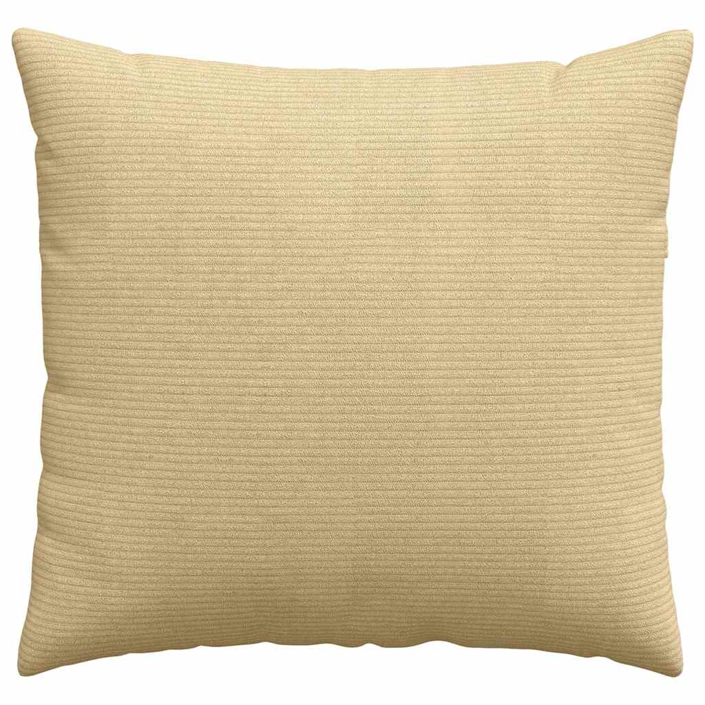 Sofakissen 2 Stück Hellgrau 50 x 30 cm Cordstoff