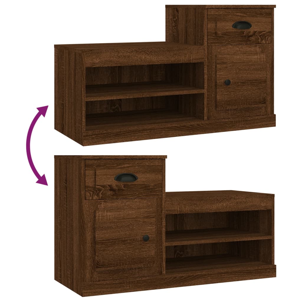 Schuhschrank Weiß 100x42x60 cm Holzwerkstoff