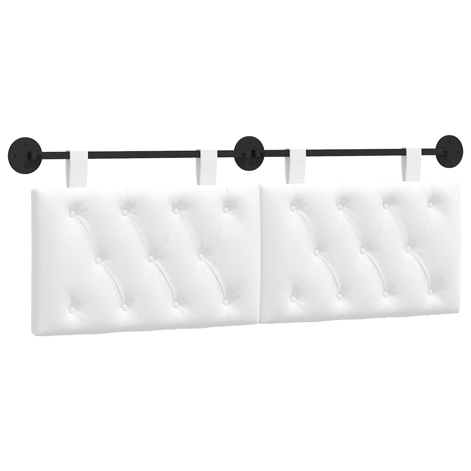 Hängendes Kopfteil Mit LED Licht Wolkengrau Stoff