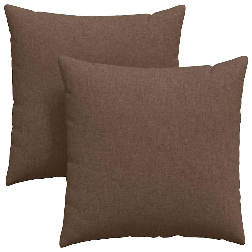 Sofakissen 2 pcs Hellgrau 50 x 30 cm Stoff