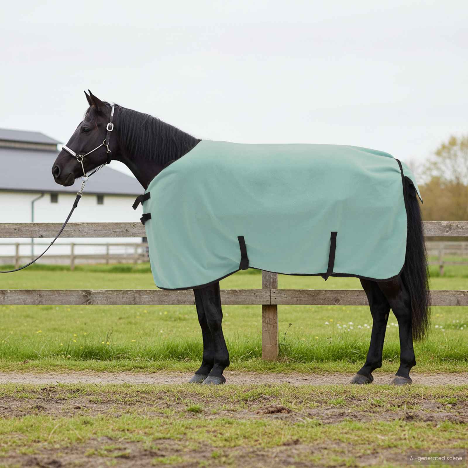 Pferdedecke Volles Aqua 75 cm Polyester