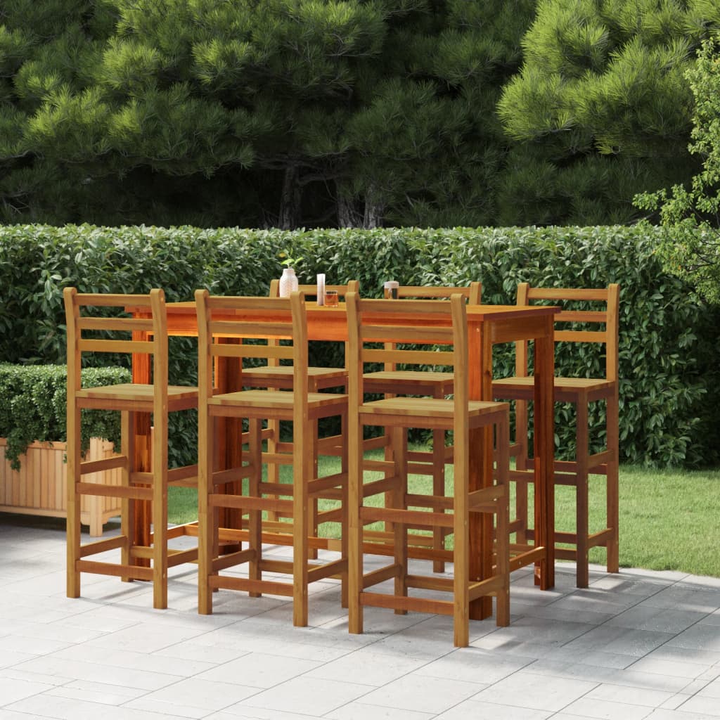 Barhocker 4 Stk. Massivholz Akazie