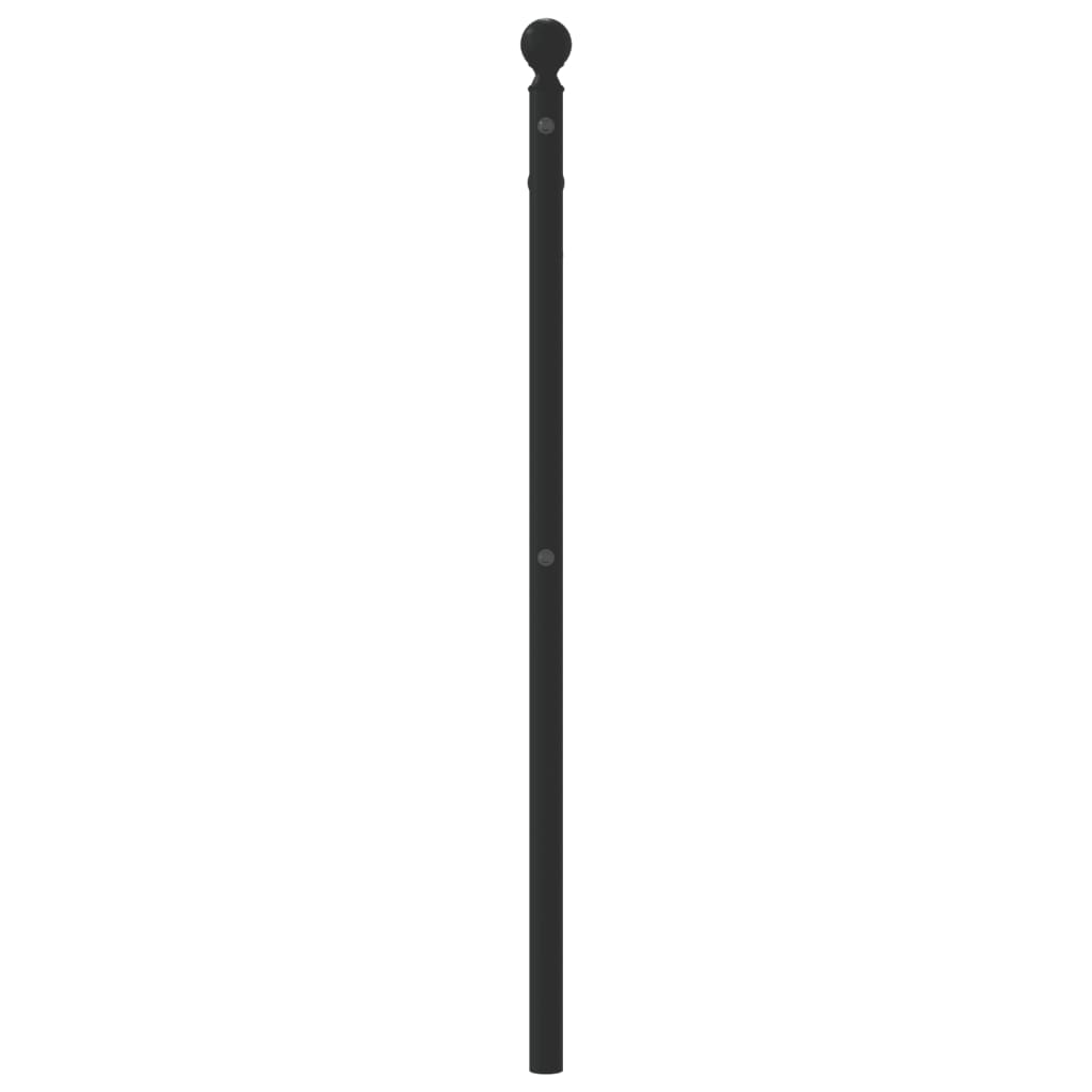 Ersatz-Kopfteil Metall Schwarz 90 cm
