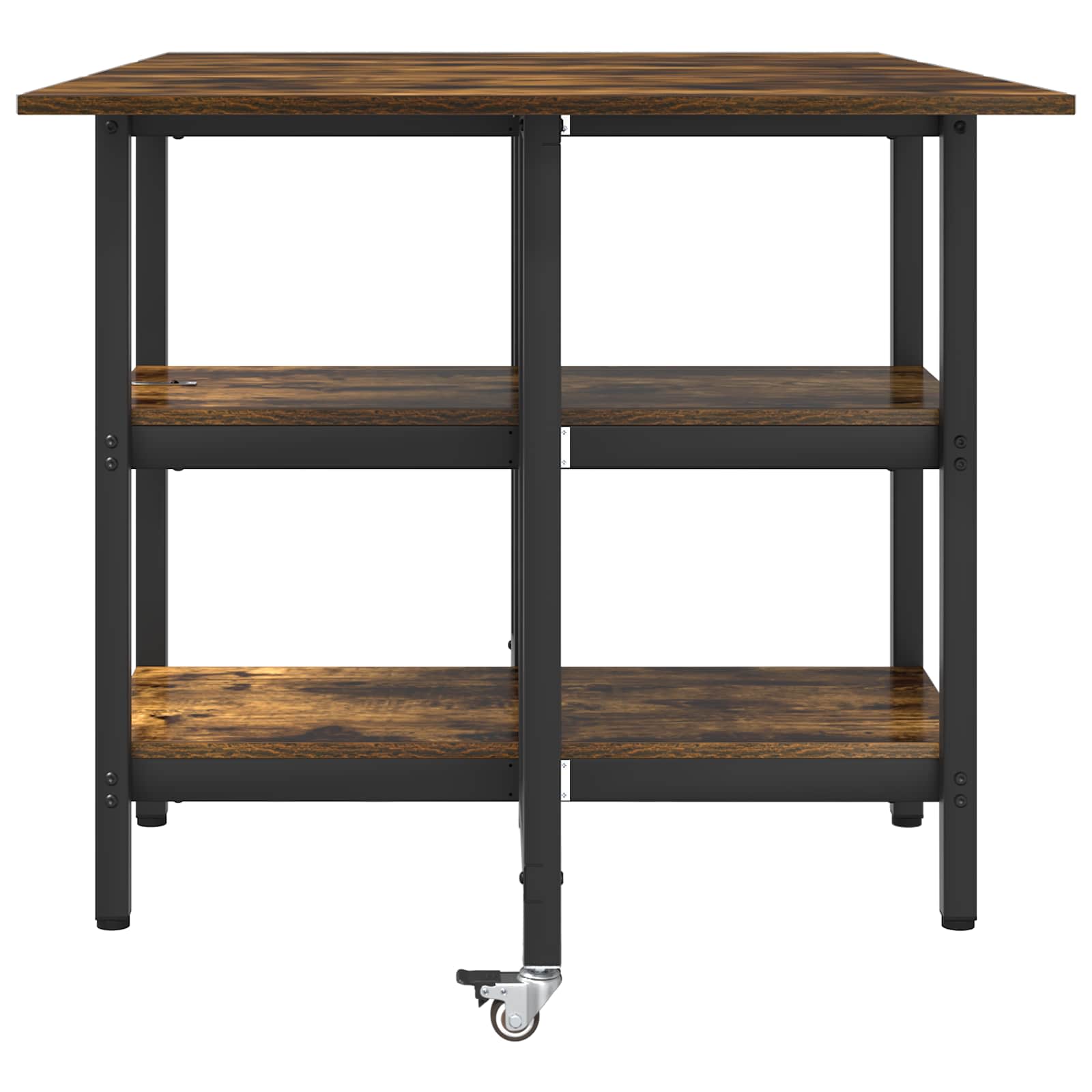 Esstisch 122 x 80 x 76,5 cm Holzwerkstoff Schwarze Eiche