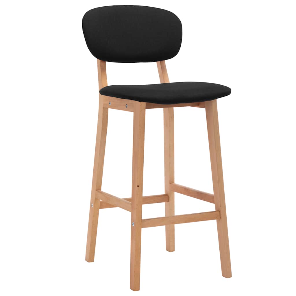Barhocker 2 Stk. Braun Stoff