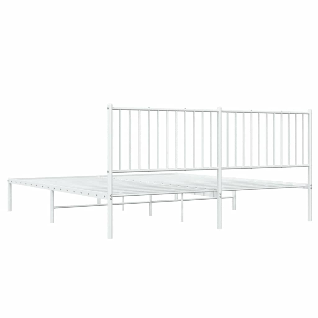 Bettgestell Metall Schwarz 75x190 cm