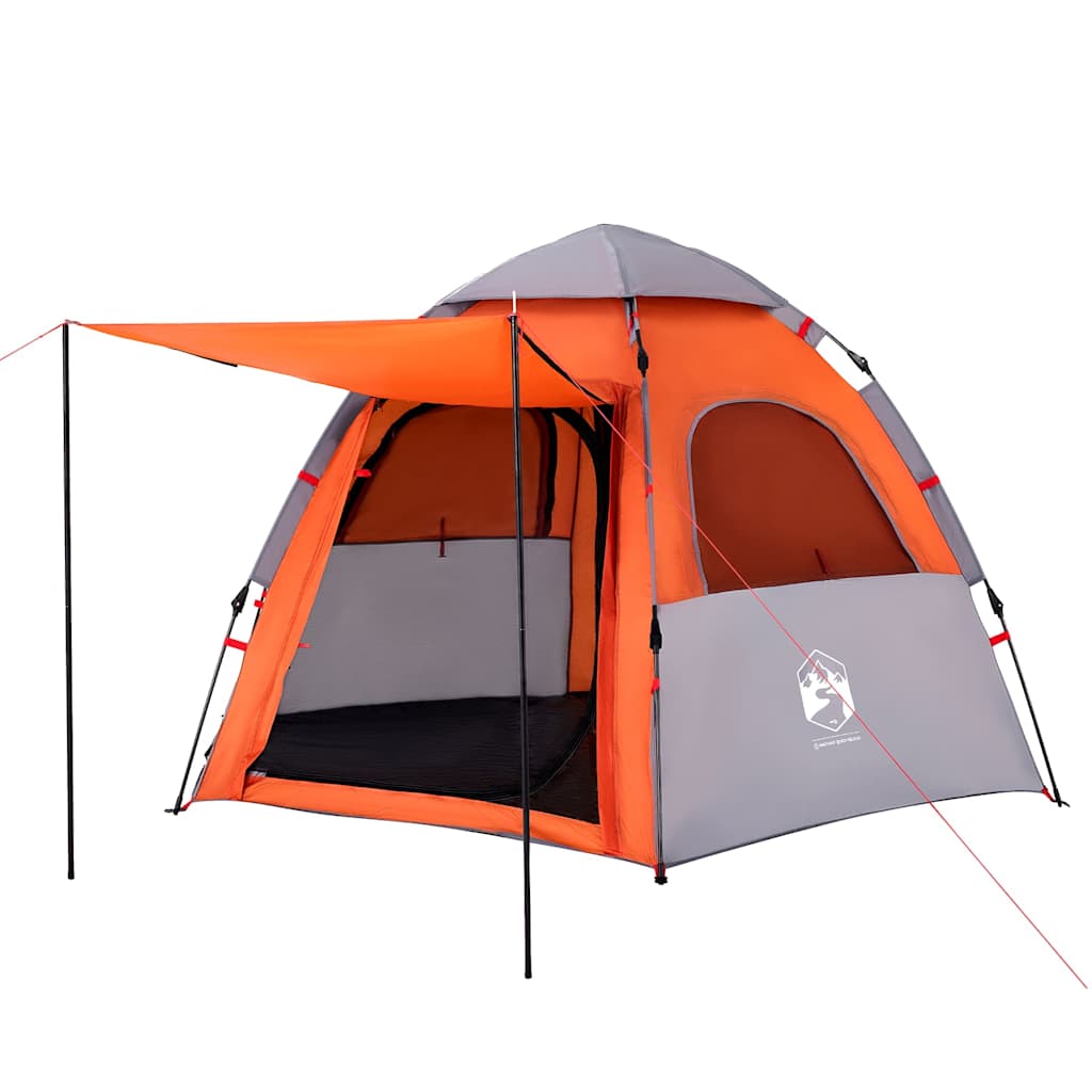 Campingzelt 4 Personen Grün Quick Release