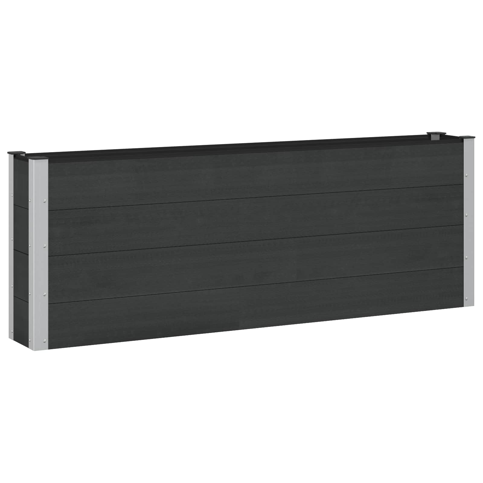 Garten-Hochbeet 200x50x54 cm WPC Grau