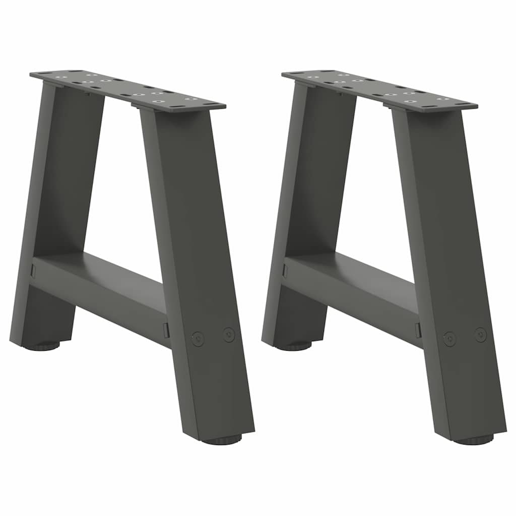 Couchtischbeine A-Form 2 Stk. 30x(30-31) cm Stahl