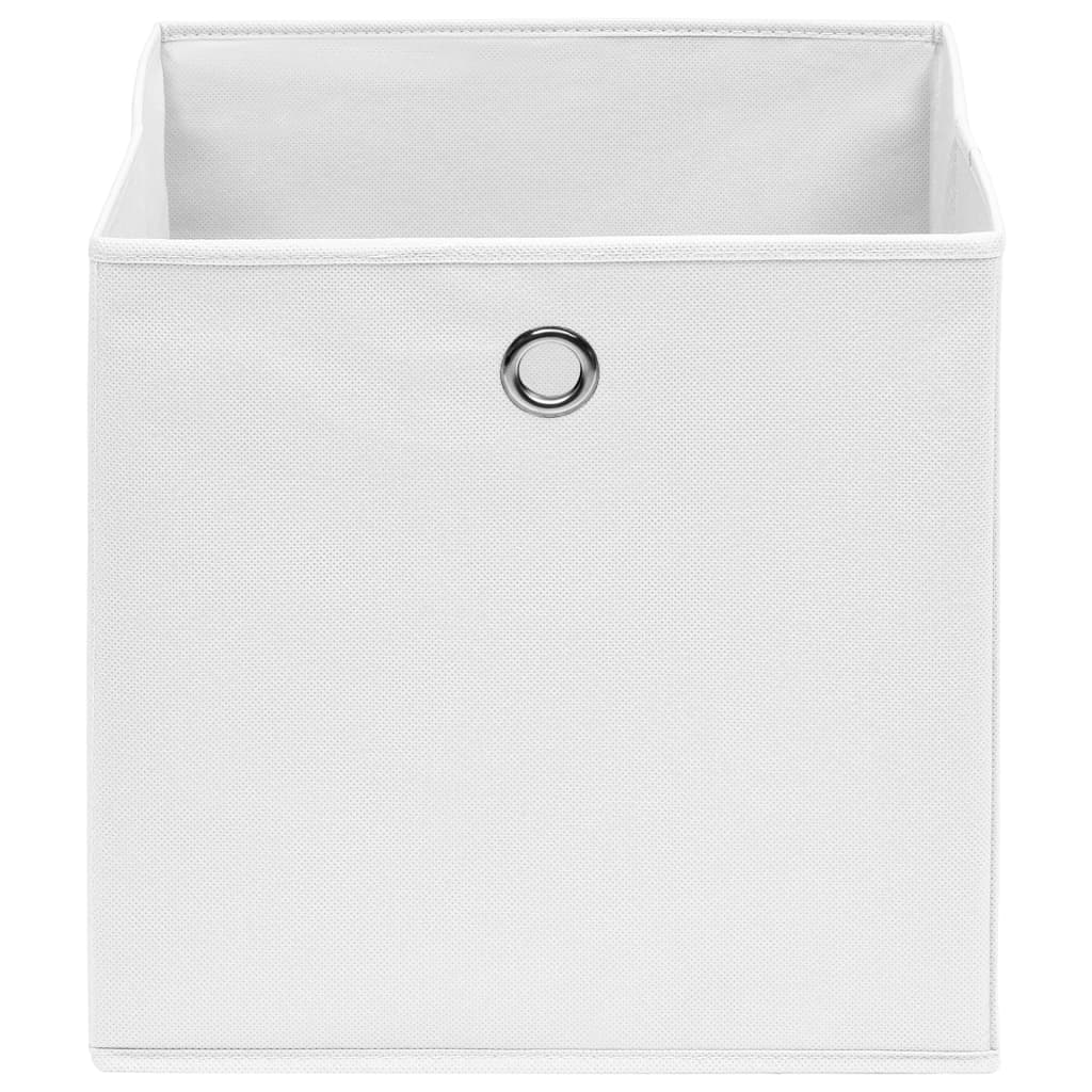Aufbewahrungsboxen mit Deckeln 10 Stk. 28x28x28 cm Schwarz
