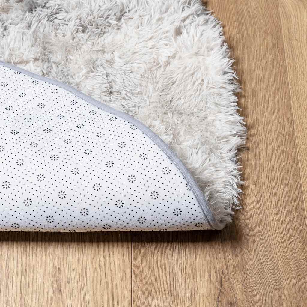 Teppich Shaggy Hochflor NAVARRA Beige 60x100 cm Polyester