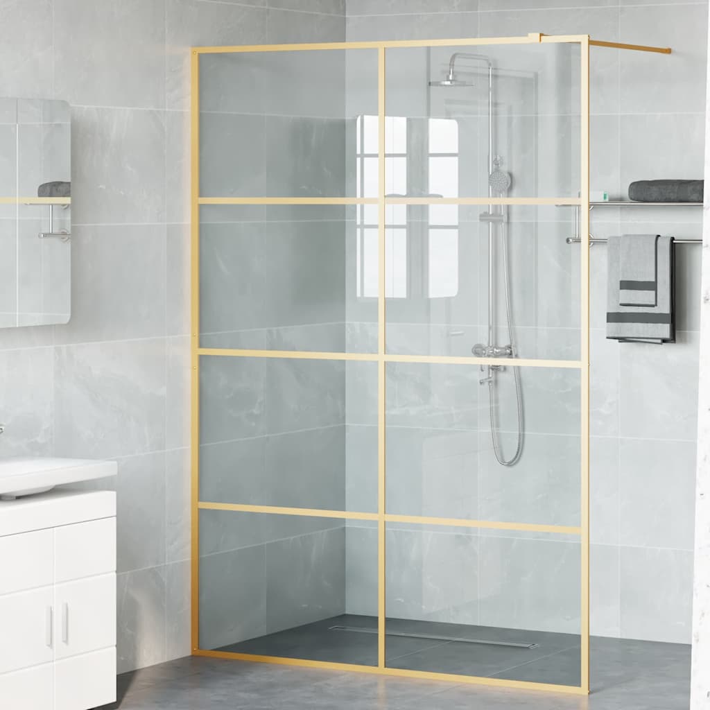 Duschwand für Begehbare Dusche mit Klarem ESG Glas 80x195 cm